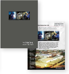 image of presentation folder with insert sheets