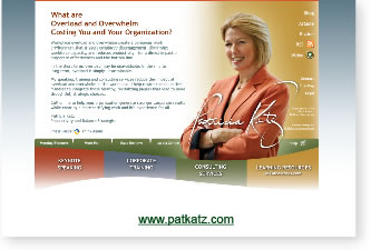 image of patkatz.com website