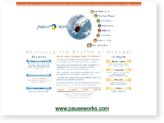 image of pauseworks.com website