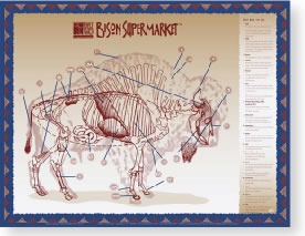 image of bison supermarket poster